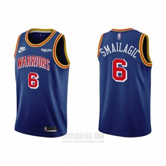 Camiseta Golden State Warriors Alen Smailagic #6 75th Anniversary Azul