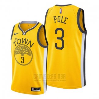 Camiseta Golden State Warriors Jordan Poole #3 Earned Amarillo