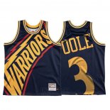 Camiseta Golden State Warriors Jordan Poole #3 Mitchell & Ness Big Face Azul