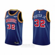 Camiseta Golden State Warriors Otto Porter Jr. #32 75th Anniversary Azul