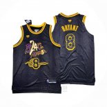 Camiseta Los Angeles Lakers Kobe Bryant #8 Black Mamba Snakeskin Negro