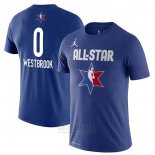 Camiseta Manga Corta All Star 2020 Houston Rockets Russell Westbrook Azul