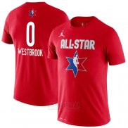 Camiseta Manga Corta All Star 2020 Houston Rockets Russell Westbrook Rojo