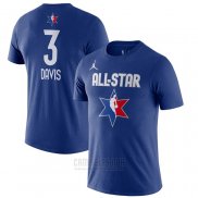 Camiseta Manga Corta All Star 2020 Los Angeles Lakers Anthony Davis Azul