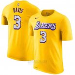 Camiseta Manga Corta Anthony Davis Los Angeles Lakers Amarillo 2019-20 Ciudad