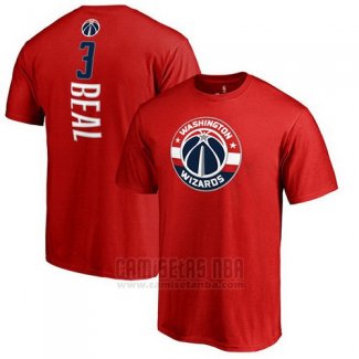 Camiseta Manga Corta Bradley Beal Washington Wizards Rojo