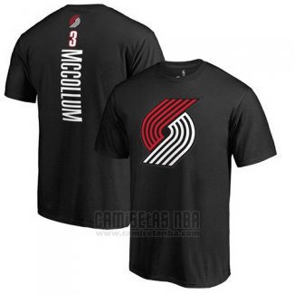 Camiseta Manga Corta C.j. McCollum Portland Trail Blazers Negro