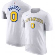 Camiseta Manga Corta D'Angelo Russel Golden State Warriors Blanco San Francisco