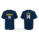 Camiseta Manga Corta Gary Harris Denver Nuggets Azul Marino