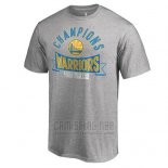 Camiseta Manga Corta Golden State Warriors Gris 2018 NBA Finals Champions3