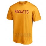 Camiseta Manga Corta Houston Rockets Amarillo