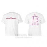 Camiseta Manga Corta James Harden Houston Rockets Blanco Peppa Pig Cruzado