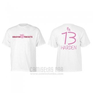 Camiseta Manga Corta James Harden Houston Rockets Blanco Peppa Pig Cruzado