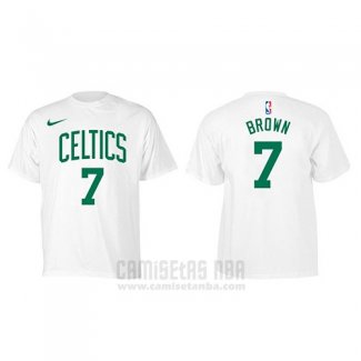 Camiseta Manga Corta Jaylen Brown Boston Celtics Blanco