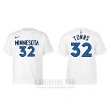 Camiseta Manga Corta Karl-Anthony Towns Minnesota Timberwolves Blanco