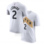 Camiseta Manga Corta Kawhi Leonard Toronto Raptors 2019 Blanco