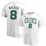 Camiseta Manga Corta Kemba Walker Boston Celtics Blanco