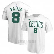 Camiseta Manga Corta Kemba Walker Boston Celtics Blanco