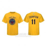 Camiseta Manga Corta Klay Thompson Golden State Warriors Amarillo Ciudad
