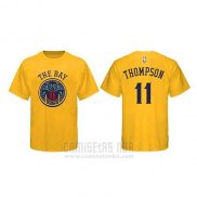 Camiseta Manga Corta Klay Thompson Golden State Warriors Amarillo Ciudad