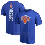 Camiseta Manga Corta Kristaps Porzingis New York Knicks Azul4