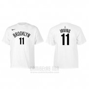 Camiseta Manga Corta Kyrie Irving Brooklyn Nets Blanco