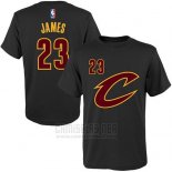 Camiseta Manga Corta Lebron James Cleveland Cavaliers Negro