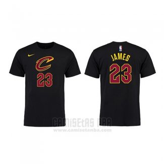 Camiseta Manga Corta Lebron James Cleveland Cavaliers Negro4