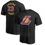Camiseta Manga Corta Lebron James Los Angeles Lakers Negro2