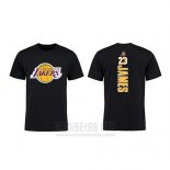 Camiseta Manga Corta Lebron James Los Angeles Lakers Negro6
