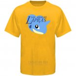Camiseta Manga Corta Los Angeles Lakers Cruzado Pokemon Amarillo