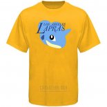 Camiseta Manga Corta Los Angeles Lakers Cruzado Pokemon Amarillo