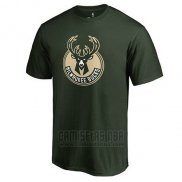 Camiseta Manga Corta Milwaukee Bucks Verde