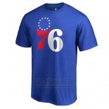 Camiseta Manga Corta Philadelphia 76ers Azul2