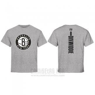 Camiseta Manga Corta Spencer Dinwiddie Brooklyn Nets Gris