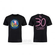 Camiseta Manga Corta Stephen Curry Golden State Warriors Negro Peppa Pig Cruzado