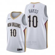 Camiseta New Orleans Pelicans Jaxson Hayes #10 Association 2019-20 Blanco