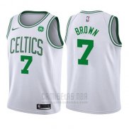 Camiseta Nino Boston Celtics Jaylen Brown #7 Association 2017-18 Blanco