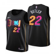 Camiseta Nino Miami Heat Jimmy Butler #22 2021-22 Ciudad Negro