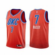 Camiseta Oklahoma City Thunder Darius Bazley #7 Statement 2021 Naranja