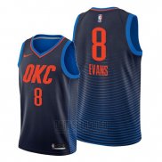 Camiseta Oklahoma City Thunder Jawun Evans #8 Statement Azul