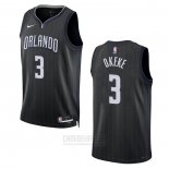 Camiseta Orlando Magic Chuma Okeke #3 Ciudad 2022-23 Negro