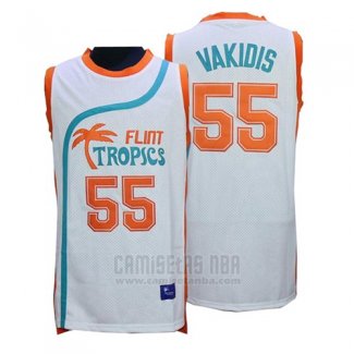 Camiseta Pelicula Flint Tropscs Masmig Vakidis #55 Blanco