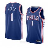 Camiseta Philadelphia 76ers Norvel Pelle #1 Icon 2018 Azul