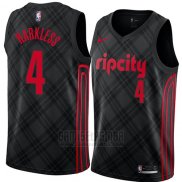 Camiseta Portland Trail Blazers Maurice Harkless #4 Ciudad 2018 Negro