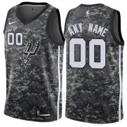 Camiseta San Antonio Spurs Ciudad Nike Personalizada 17-18 Blanco