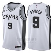 Camiseta San Antonio Spurs Tony Parker #9 2017-18 Blanco