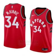 Camiseta Toronto Raptors Alfonzo Mckinnie #34 Icon 2018 Rojo