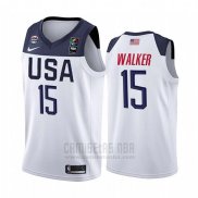 Camiseta USA Kemba Walker #15 2019 FIBA Basketball USA Cup Blanco