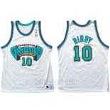 Camiseta Vancouver Grizzlies Mike Bibby #10 Historic Retro Blanco